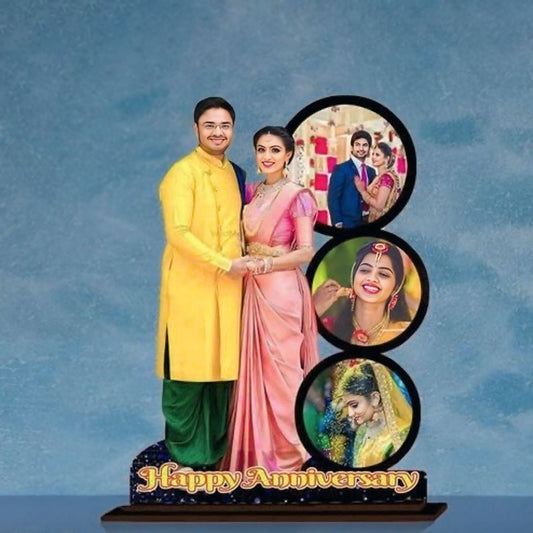 Personalized Table Top Stand Wooden Collage Photo Frame ππ