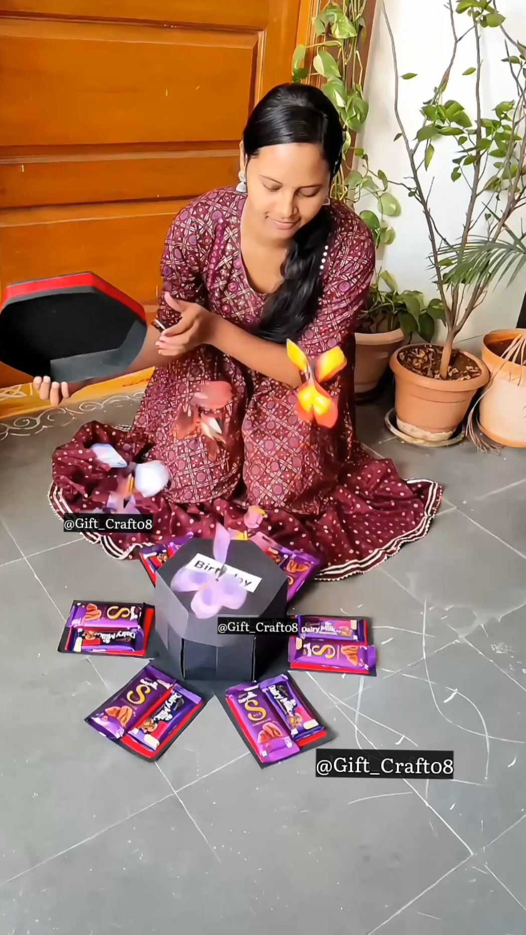 Chocolate Box π 4 Layers With Butterfly π¦