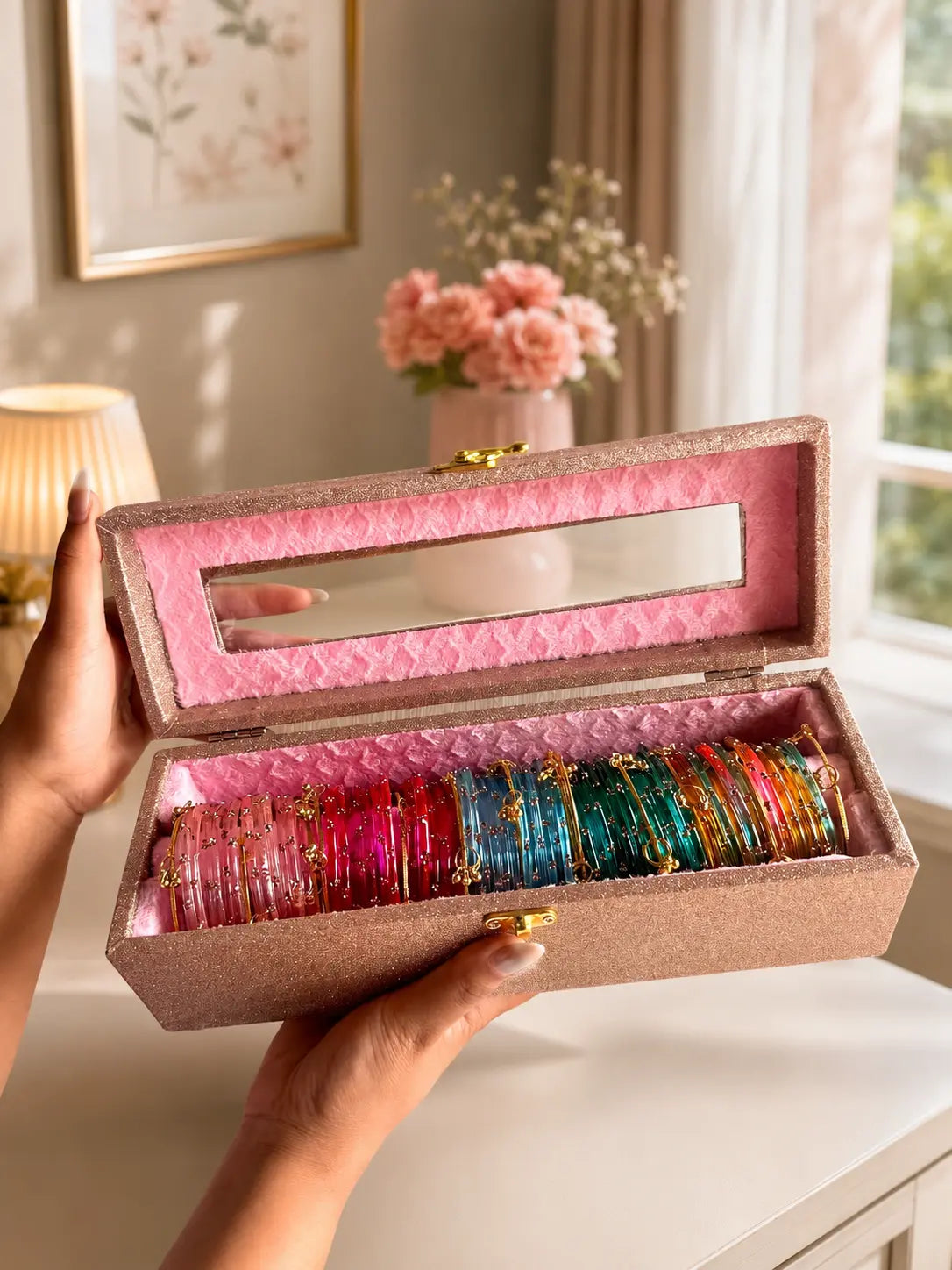 60 Diamond Bangles with Ghungroo Bangles