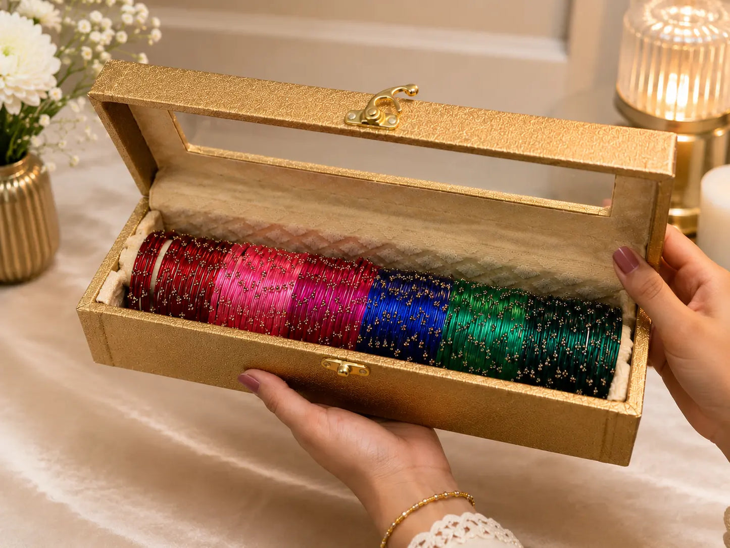 72 Bangles Set with Name Box 🩷