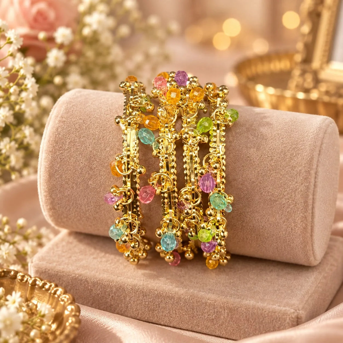Golden kashmiri bangles β¨