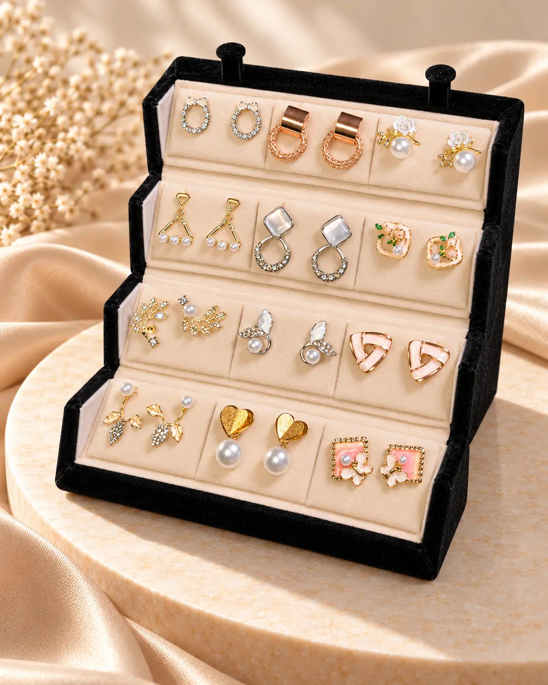 12 Pairs Premium Western Earrings Gift Box