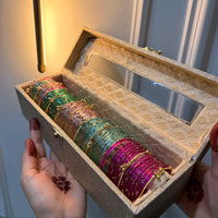 60 Diamond Bangles with Ghungroo Bangles