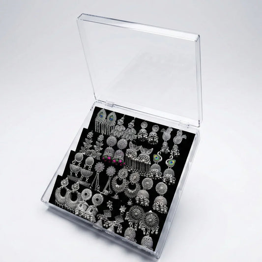 16 Mix Jhumka With Premium Earring box