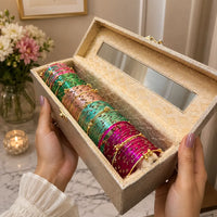 60 Diamond Bangles with Ghungroo Bangles