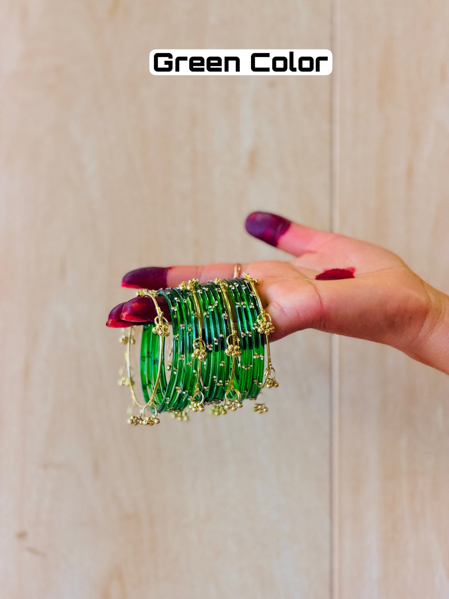 12 Bangles Set With Ghungroo Bangles